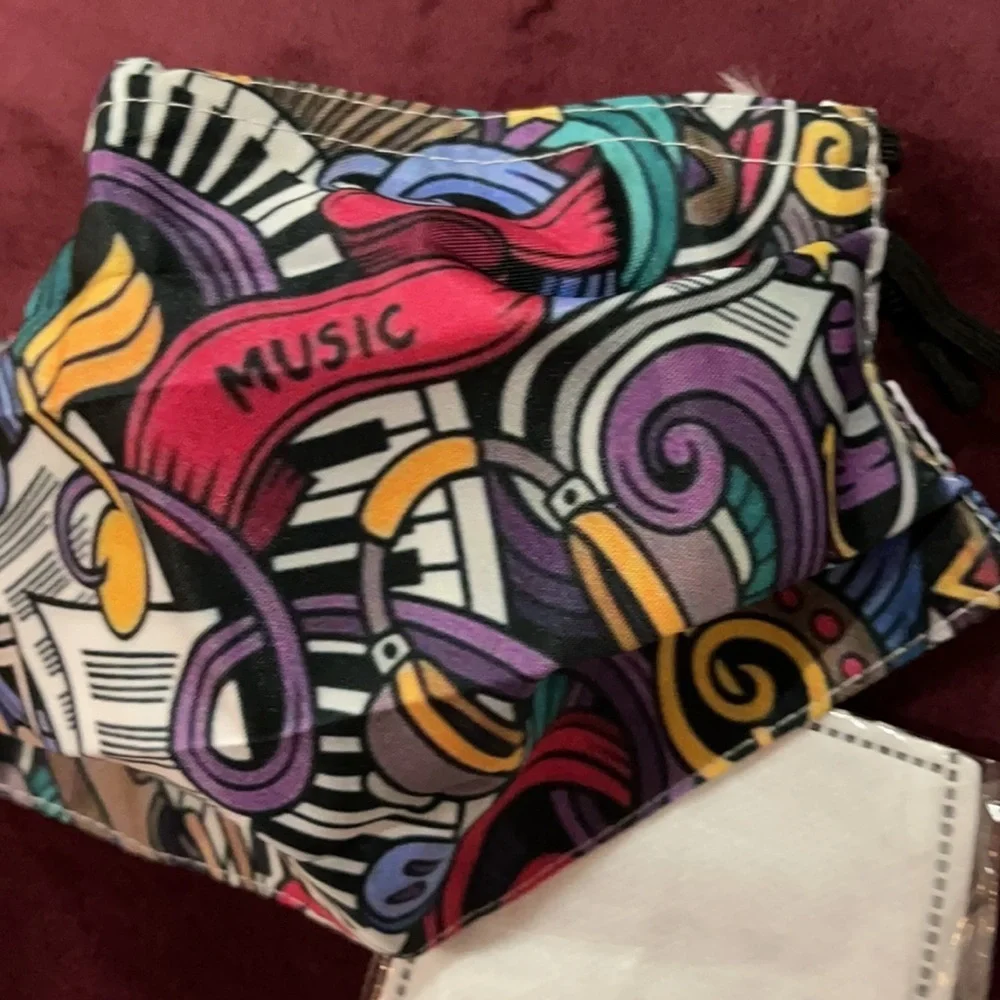 New colorful music face mask